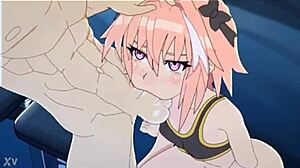 astolfo spying on shemale blowjob at the gym 😏