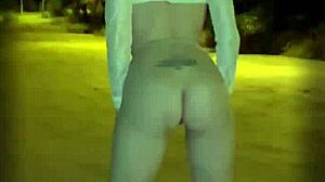 Naughty Milf Flashes Big Black Cock at Beach, Insane Story!