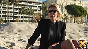 Толкова съм развълнувана от първия ми анал филм като френска блондинка милф с големи цици и тънка талия