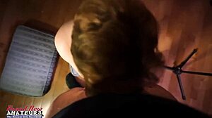 Eksotisk sød Micah suger pik modigt for at sluge sæd