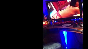 asian slut in lingerie screams from big cock like a hungry whore