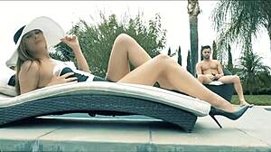 Jillian Jansen Bangs Seth’s Cock Poolside After Sunbathing