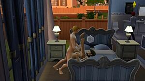 The sims family builds a new home in the virtual neighborhood