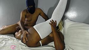 Thick Black Woman Rubs Clit in Hot Solo!