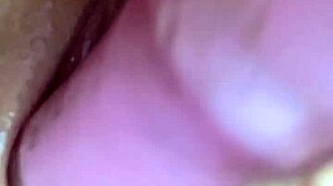 tight little 18+ pussy stretches around big dildo