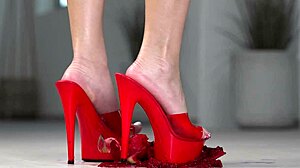 watch her crush fruits with bare feet?