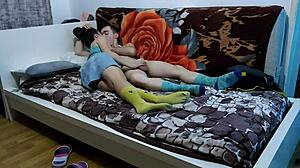 teen girlfriend’s tight pussy pounded hard by classmate’s huge cock.