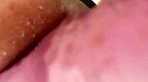 tight little 18+ pussy stretches around big dildo