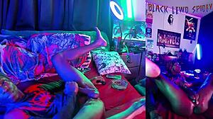 Lewd Spidey oils up for solo fun