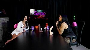 Morena Shows Off Sloppy Blowjob Skills on Toy - Marcelly Melo