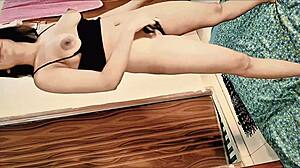 Rumpa21 girlfriend delivers perfect hardcore banging with shaved slit