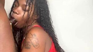 stepbrother gets his big black cock sucked by keisha minaj