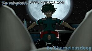 hey, watch toga face off with deku and get a massive load!