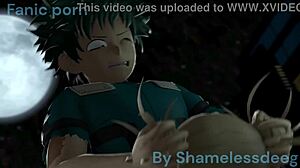 hey, watch toga face off with deku and get a massive load!