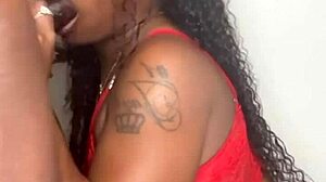 stepbrother gets his big black cock sucked by keisha minaj