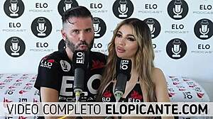 Watch Elo podcast sucking Veve Valencia's big tits.