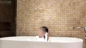 Luxury Hotel Bath Time with Japanese Amateur in Shower Fetish Scene