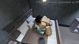 having rough sex with hot demon in roblox?