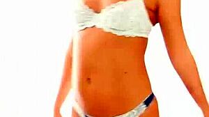 teen in lingerie fingered for first time