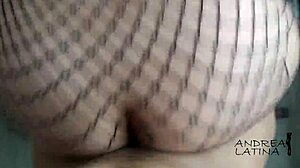 Fucking my lover's big ass in doggy?