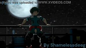 hey, watch toga face off with deku and get a massive load!