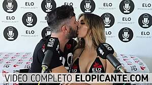 Watch Elo podcast sucking Veve Valencia's big tits.