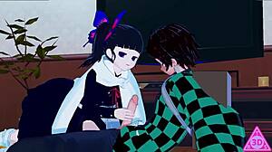 Tanjiro and Kanao Share Emotional Intimacy