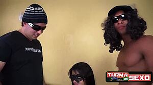 Sex trainer Marcela visits class for oral and anal 😈