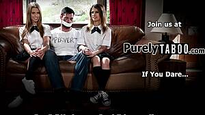 बिग टिट ब्रूनेट क्रिपर की डर्टी सीक्रेट अनकवर करती है