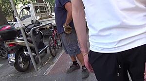 Italian milf enjoys group blowjob fun with amateurs