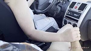 Let me suck and jerk you off during our ride. We're out in public!