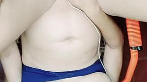 She feels the huge cock deep inside, cum shooting out