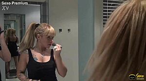 sabrina moon chilena spitting on dildo during blowjob?