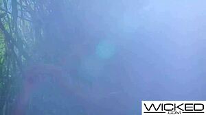 wicked nymphs devour each other before hard doggystyle pounding