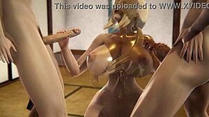 Tsunade Sucks Two in 3D Hentai!