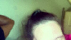 Sucking and gagging on big black cock until cum!