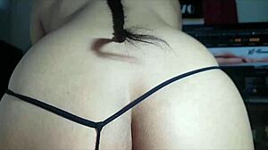 Petite emo Latina rides for incredible anal squirt.