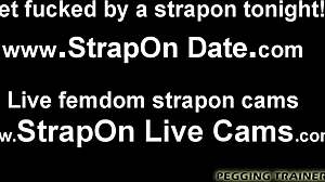 i show dominance with strapon toy