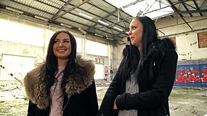 German Friends Julia Parker and Maria Gail in Risky No-Condom FFM 3Some at Lost Place