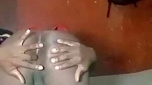 sexyjayla254 strips and fingers her gaping asshole up close 😏