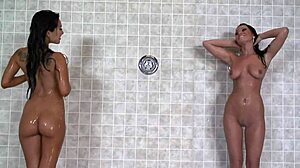 Asa Akira and Devi Emmerson lick slits with toys