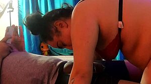 Candy's no-hands blowjob on BBC.