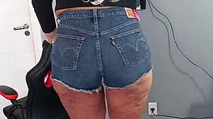 I Rock Sexy Shorts Showing Off My Tanned Tan Lines