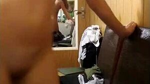 Wow, lonely young blonde masturbates till she cums in homemade clip!