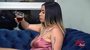 Young Boss With Short Hair And Big Tits Enjoys Party Quickie