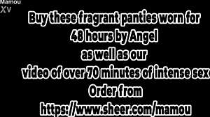 Wow! French Blonde Masturbates While Licking Round Boobs!