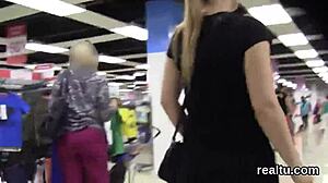 flawless czech teen feels teased in hypermarket before anal penetration