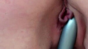 Hot Nympho Tori Black Strips in Kitchen with Vibrator