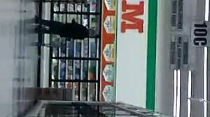 hidden camera catches candid teen booty in tight jeans on the street.