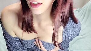 Slut Wife Fingers Wet Pussy Before Husband Returns Home